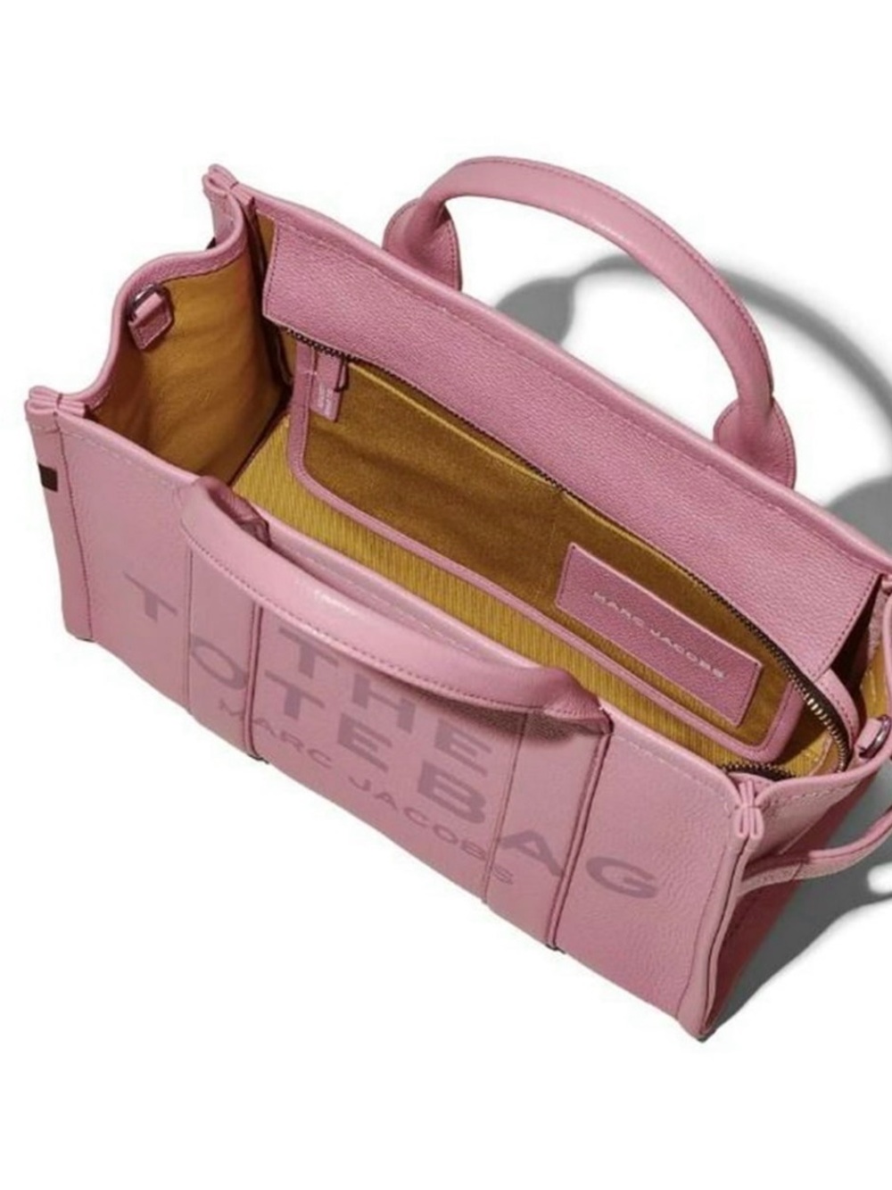 Marc Jacobs Pink The Tote Bag Leather Satchel - Picture 4 of 7